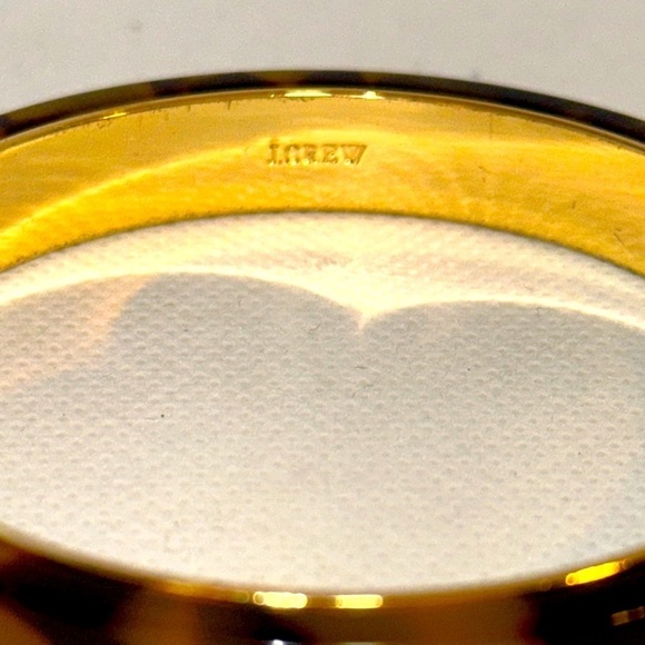 J. Crew Tortoise and Crystal Pendant Necklace with Matching Bracelet - EUC - Picture 10 of 11